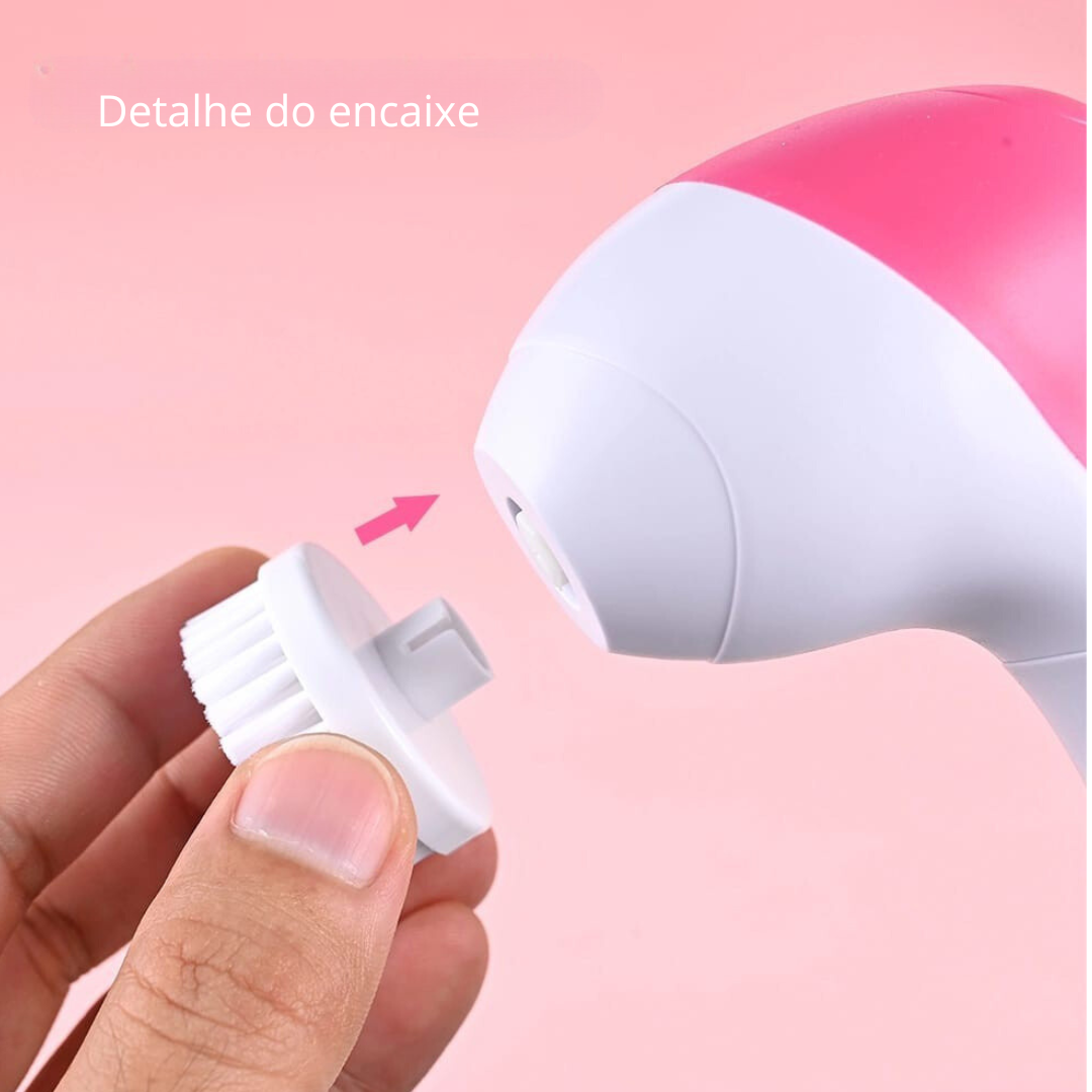 Escova Elétrica 5 em 1 - Tenha a pele dos seus sonhos