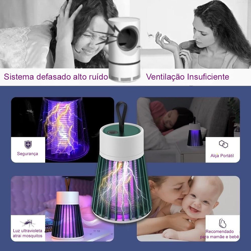 Lâmpada Elétrica UV - Fique livre de Mosquitos e Insetos