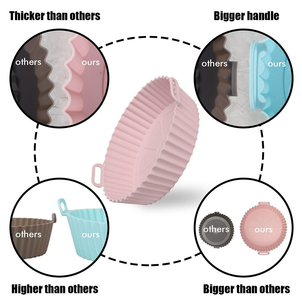 Forma de Silicone Reutilizável para AirFryer