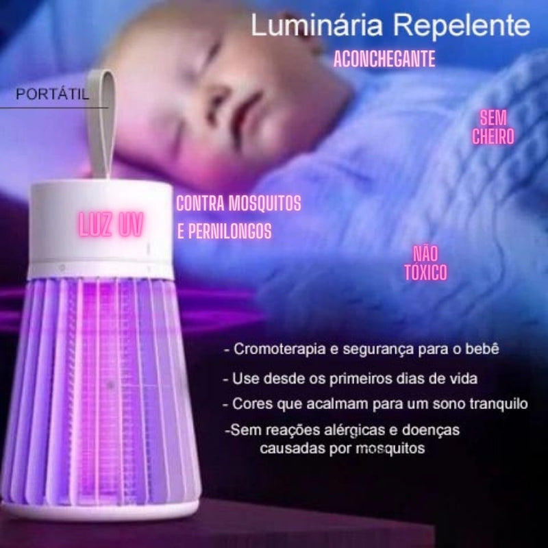 Lâmpada Elétrica UV - Fique livre de Mosquitos e Insetos