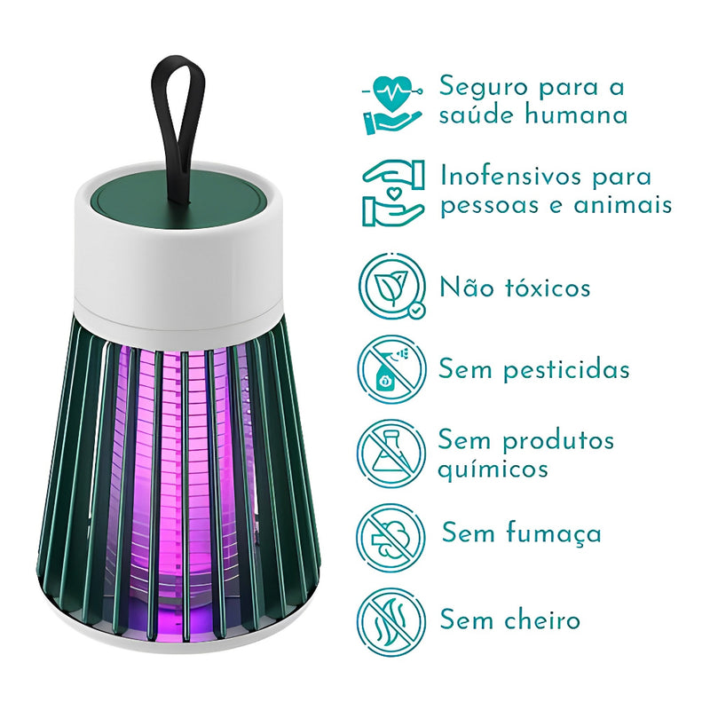 Lâmpada Elétrica UV - Fique livre de Mosquitos e Insetos