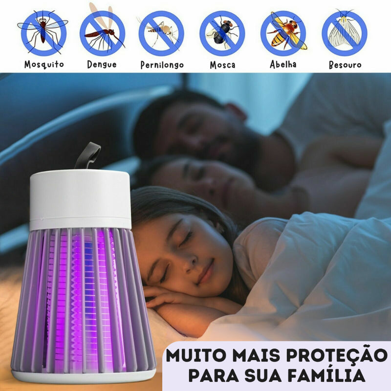 Lâmpada Elétrica UV - Fique livre de Mosquitos e Insetos