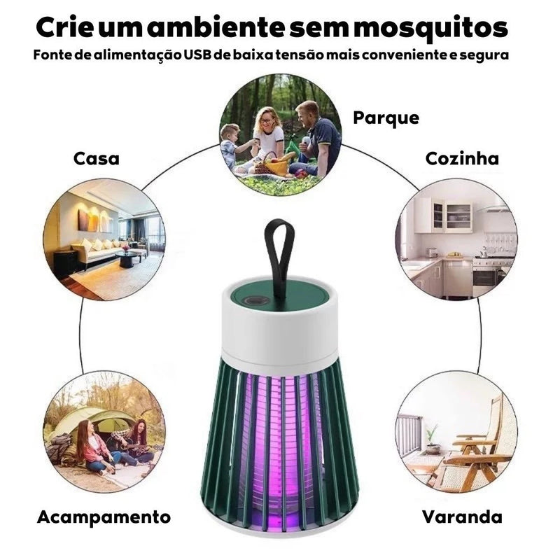 Lâmpada Elétrica UV - Fique livre de Mosquitos e Insetos