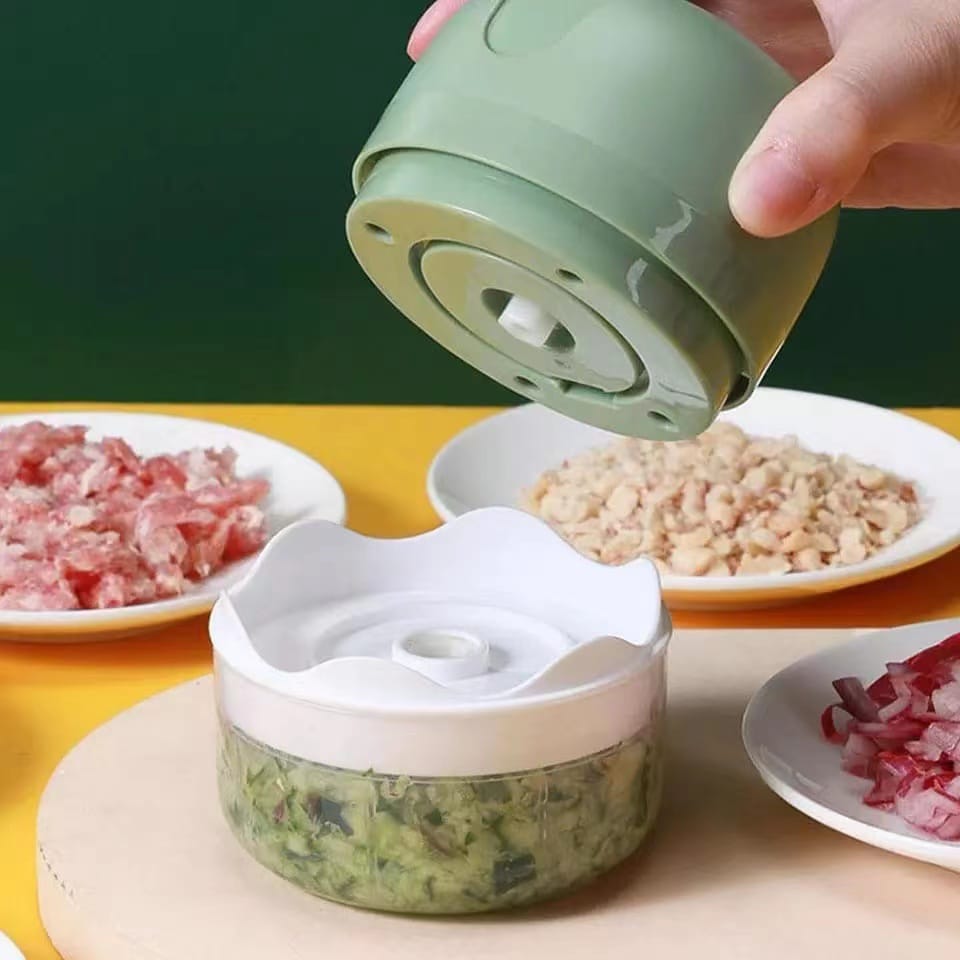 Mini Processador de Alimentos Elétrico